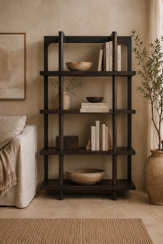 Nero shelf unit - dark, solid