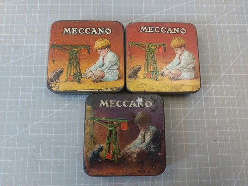 Meccano small parts - 3, tins