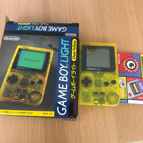 Nintendo game boy light - boy, clear