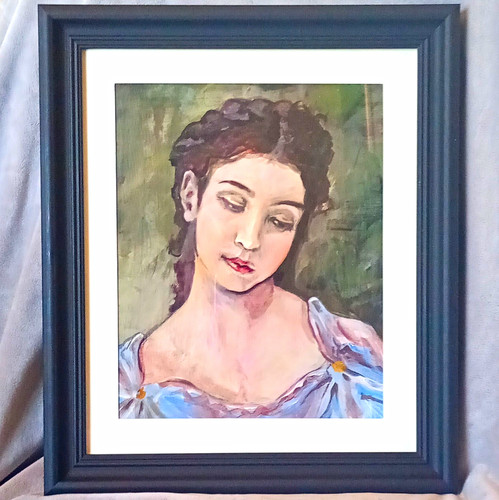 Ooak hand painted oil - hand,