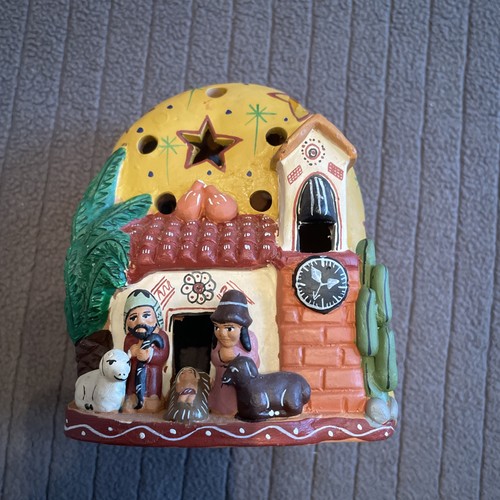 Pottery christmas nativity - christmas,