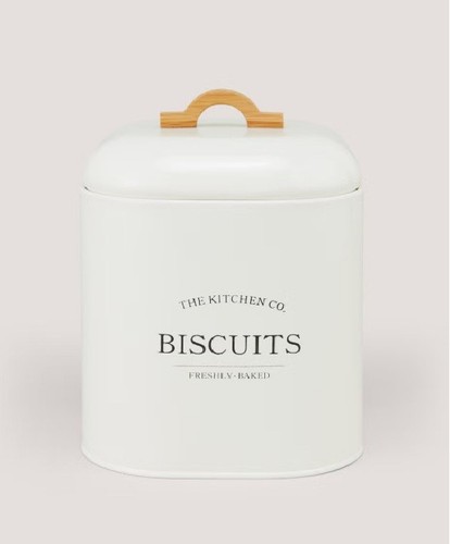 New cream biscuit tin - new, store