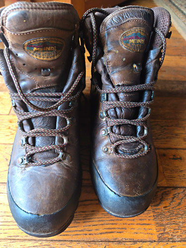 Meindl brown leather hiking - meindl,
