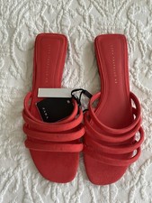 Nwt zara trafaluc red orange - zara,