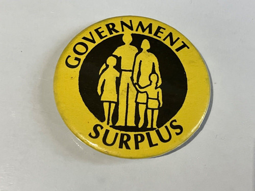 Vintage government surplus pin - government,