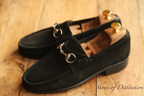 Gucci black suede silver - gucci, bit