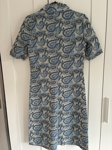 Vintage handmade blue - blue, paisley