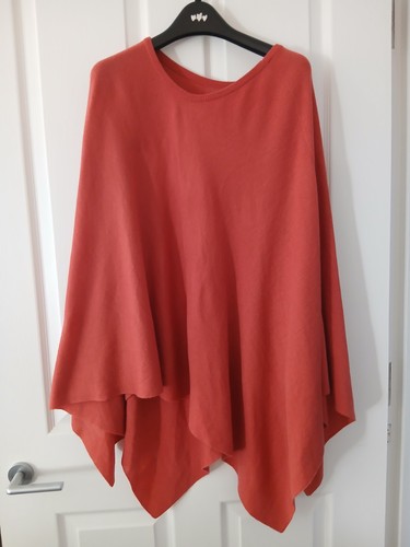 Poncho style wrap coral - style,