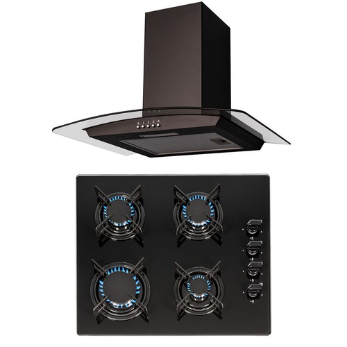 Sia 60cm black burner gas - gas, on
