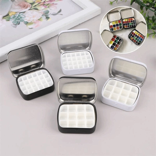 Portable empty watercolor tin - portable,