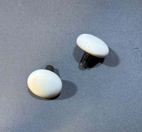 Pair vintage white porcelain - vintage,
