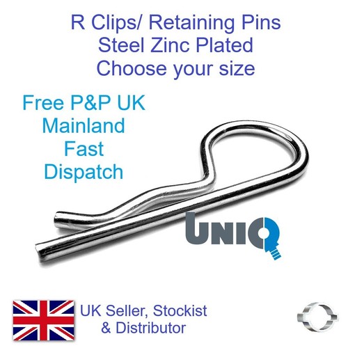 Clips bright zinc - r,