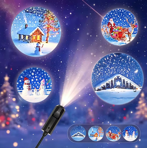 Led usb christmas projector - led,