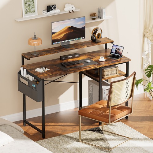 Computer desk with - computer, &