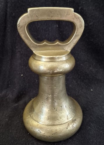 Antique 14lb brass bell - antique,
