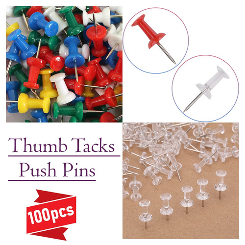 100 colours push pins - 100,