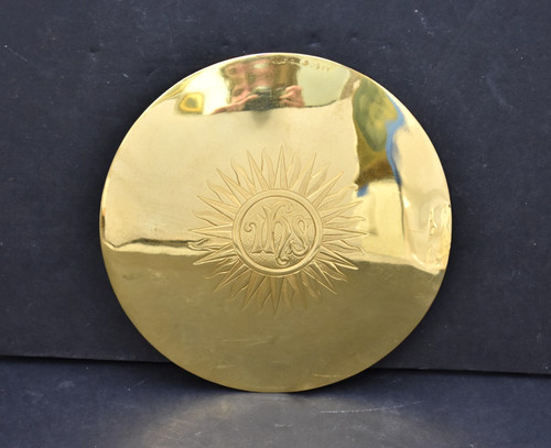 Older sterling silver disk - silver,