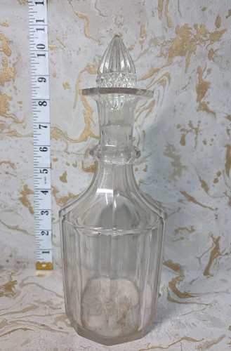 Antique crystal cut - cut, decanter