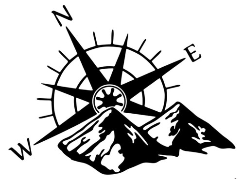 Campervan compass mountain - compass,