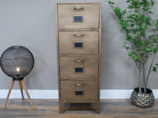 Tall industrial bronzed metal - bronzed,