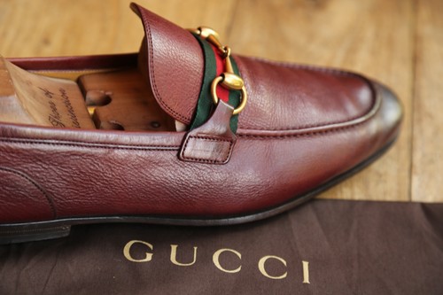 Gucci brixton burgundy leather - gucci,