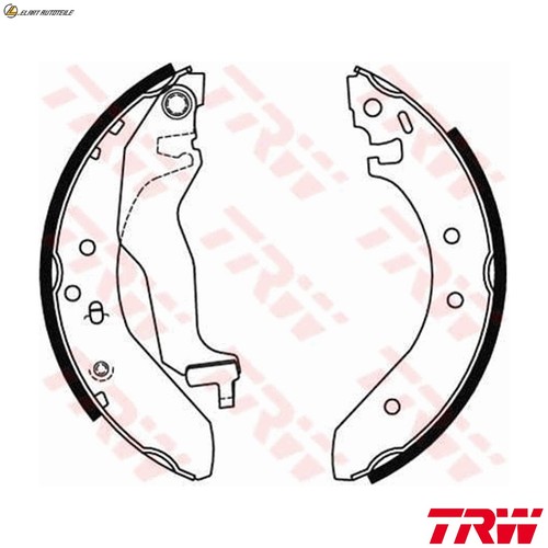 Brake shoe set gs6246 - brake,