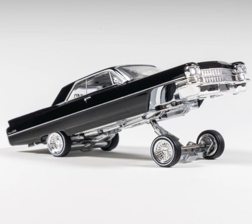 97m black 1964 deville - 1:64,