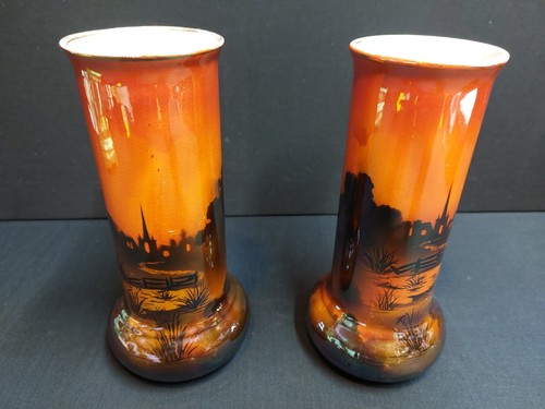 Two vintage art deco - two, lustre