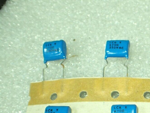7nf 4700pf 250v - 250v, metalized