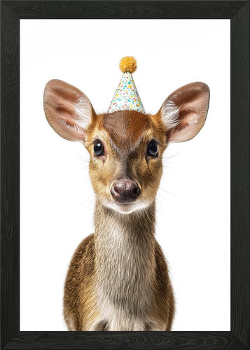 Muntjac deer with party - with,