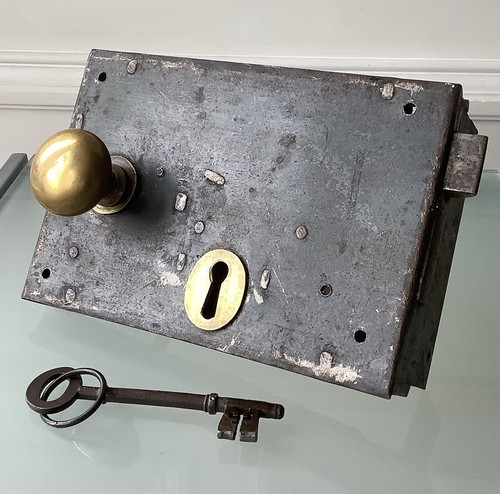Antique victorian rim - victorian, lock