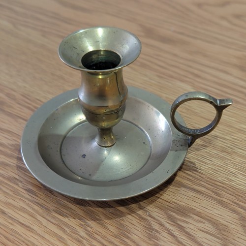 Vintage brass chamberstick
