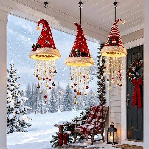 Led christmas santa - santa, hat