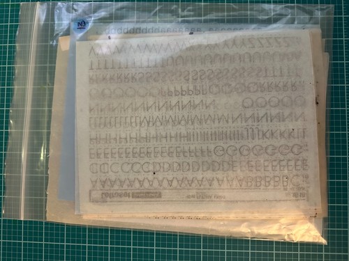 Vintage dry transfer lettering - vintage,