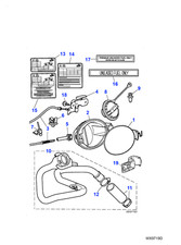 Jaguar fuel filler flap - fuel,