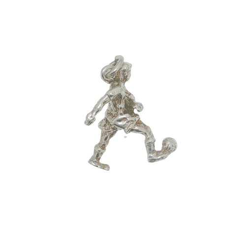Vintage silver footballer - vintage,