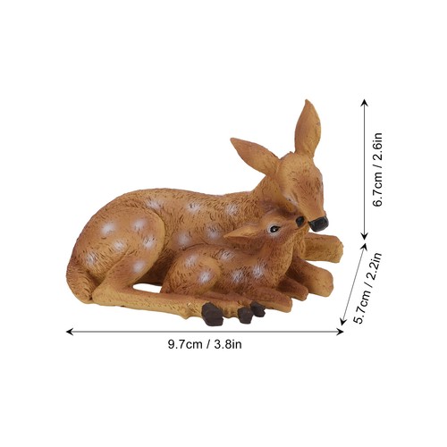 Deer figurine hand painted - deer,