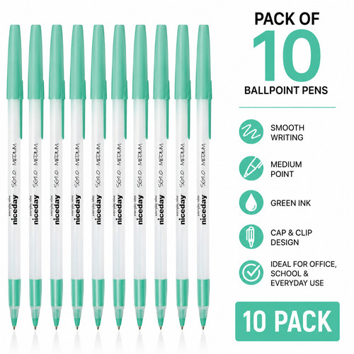 Green ballpoint pens comfort - pens,
