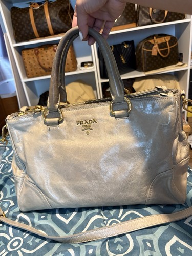 Prada vitello grey - prada, leather