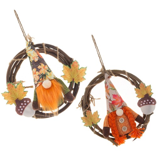 Autumn front door - front, wreath