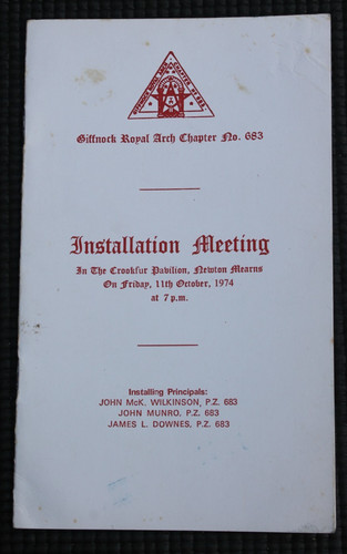 1974 masonic installation - masonic,