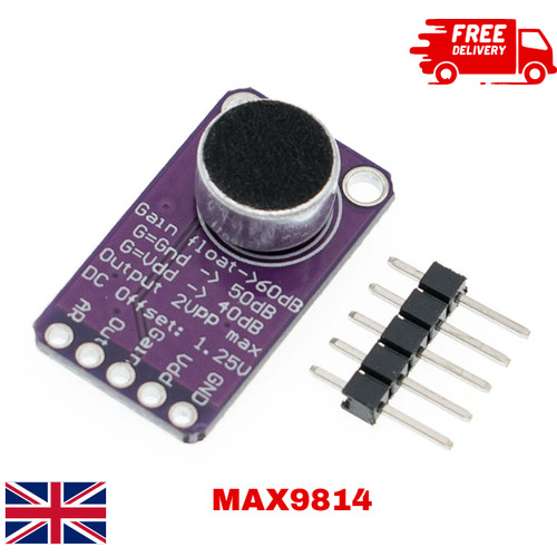 Max9814 electret microphone - max9814,