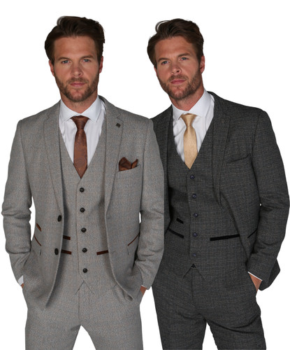 Mens retro textured tweed - retro,