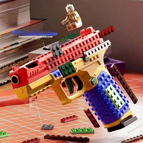 Building block pistol - building, shell