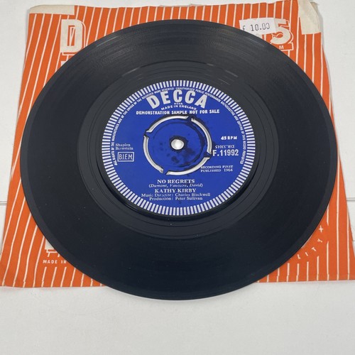 Kathy kirby regrets - kathy, 7”