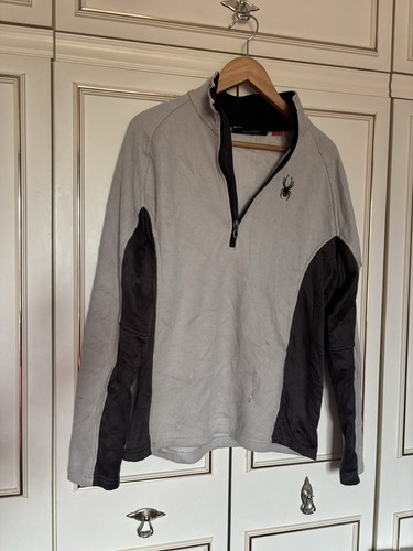 Spyder grey quarter zip jumper - grey,