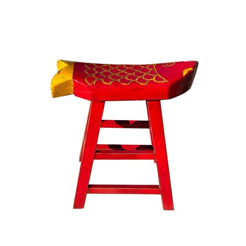 Sharp red yellow fish shape - yellow,
