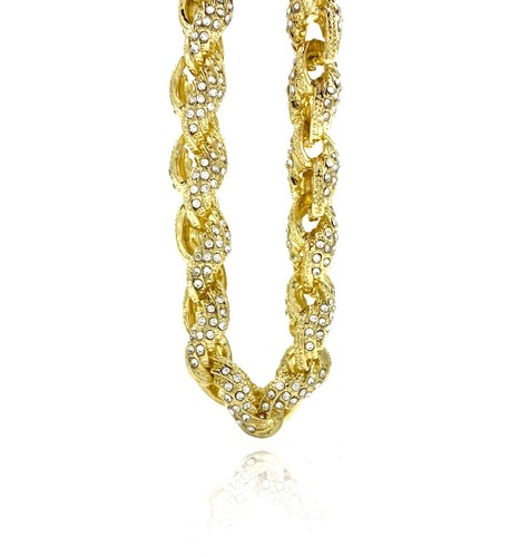 14k gold white - gold/white, iced-out