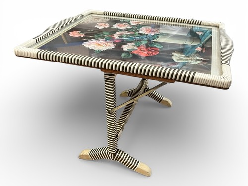 1950s firescreen table with
