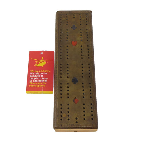Antique cribbage game board - cribbage,